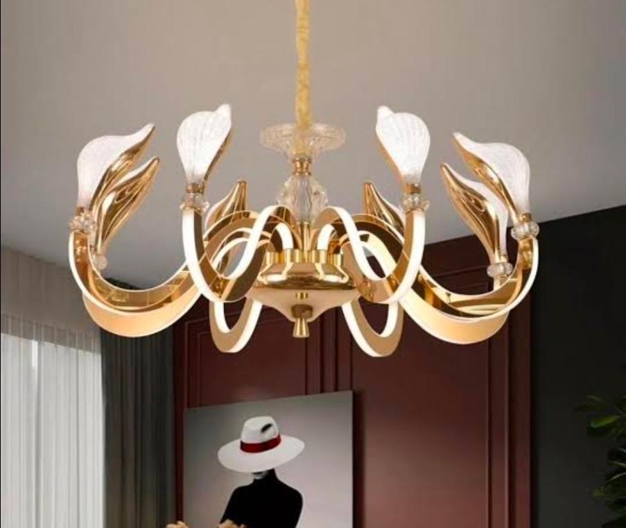 8-Arm LED Chandelier